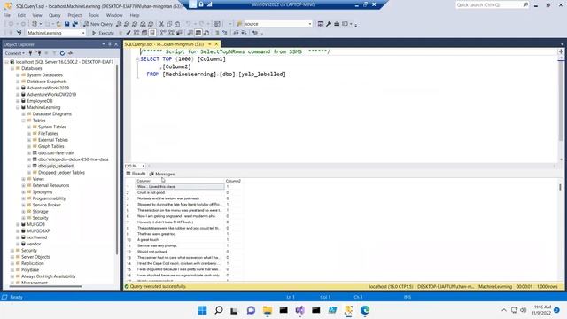 ML.NET Machine Learning Data Classification with SQL Server смотреть онлайн