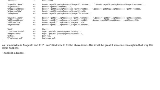 PayU: Fatal error: Call to a member function getFirstname() on a non-object in... смотреть онлайн