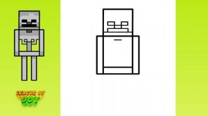 How to DRAW MINECRAFT SKELETON easy