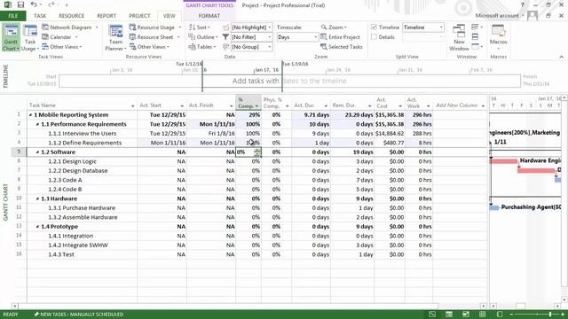27 How to record actual progress on a project смотреть онлайн