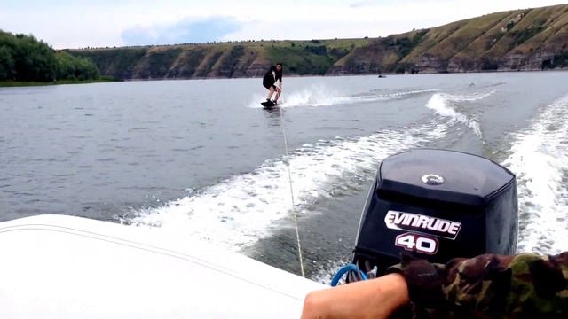 Вейкбординг на днестре первый раз на вейке! смотреть онлайн