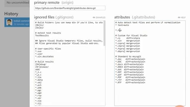 Teamwork With GitHub for Windows 8 Configuring gitattributes Files смотреть онлайн