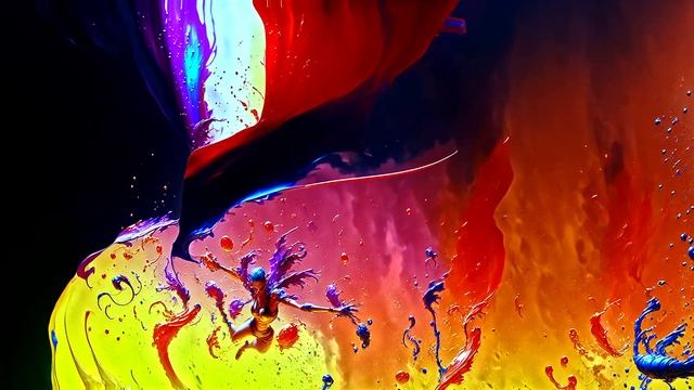 Liquid Colors - Colorful Background Video Art Screensaver, Motion Liquid Paint Visuals for TV, Edit смотреть онлайн