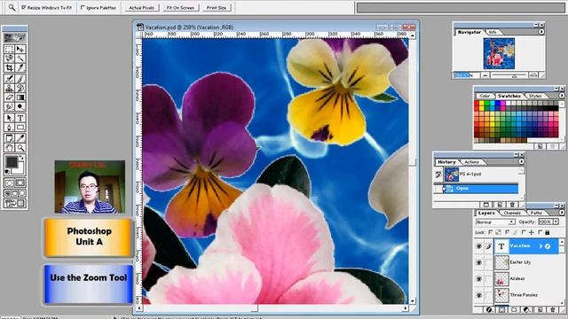 Photoshop Unit A 9 1 Use the Zoom Tool смотреть онлайн