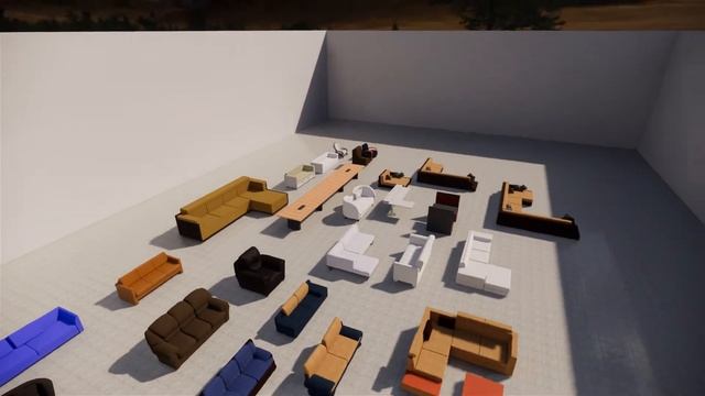 Sofa Collection for Revit and 3ds Max смотреть онлайн
