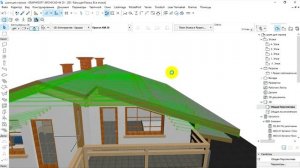 Стропила на крыше в программе Archicad. Особенности построения.