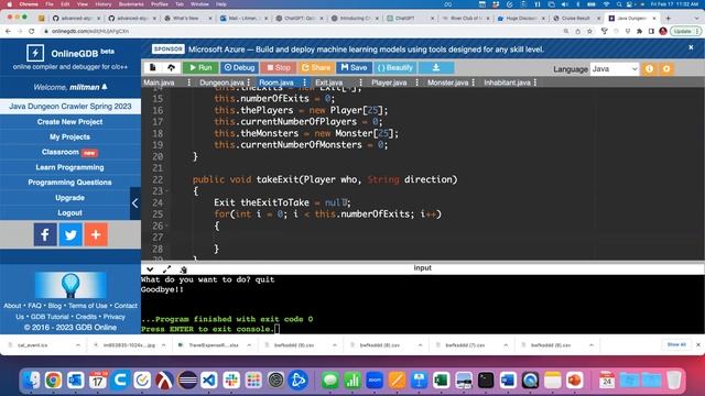 CSC250 2/17/23 -dungeon crawler player can move around dungeon now смотреть онлайн