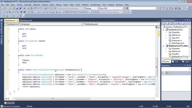DataForm- Part 1: Getting Started (Silverlight & WPF) смотреть онлайн