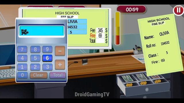 High School Cash Register : Cashier Games For kids || DroidGamingTV смотреть онлайн