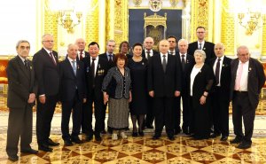 Вручение медалей Героя Труда и Государственных премий