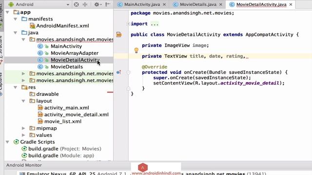 Android showing movie details tutorial #28 смотреть онлайн