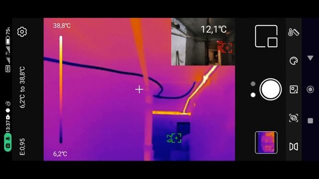 Обследуем тепловизором для смартфона uti260m подвал дома смотреть онлайн