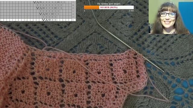 Оренбургский платок 3 часть Вязание на спицах смотреть онлайн