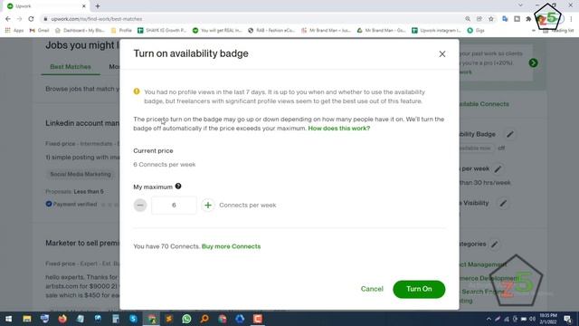 Part 43 Upwork Available Badge। ।Upwork Bangle Tutorial 2022 смотреть онлайн