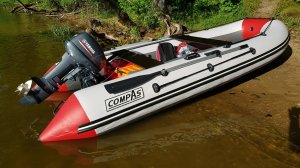 CompAs 380 & Yamaha 15 FMHS | Обкатка лодочного мотора
