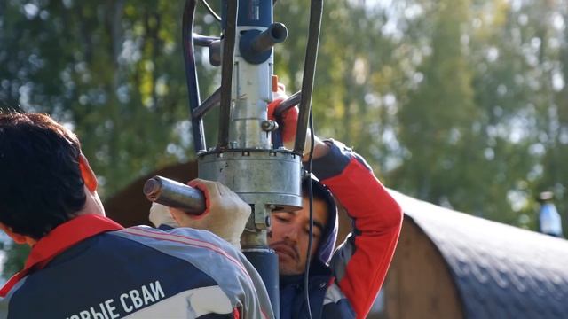 Винтовые сваи | SVAIRON.RU | Установка винтовых свай для бани смотреть онлайн