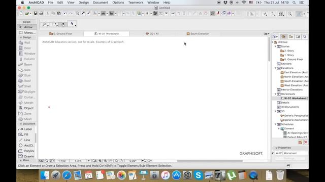Archicad. How to import 2D drawings and scale them смотреть онлайн