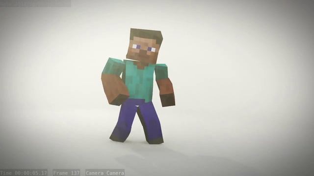 Steve Scores! - BVH Motion Capture [3D Minecraft Animation] смотреть онлайн