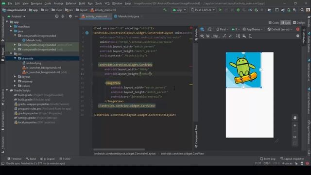 Membuat ImageView Rounded Corner - Android Studio смотреть онлайн