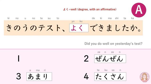 JLPT N5 Grammar "Did you do well on yesterday’s test?"| Learn Japanese смотреть онлайн