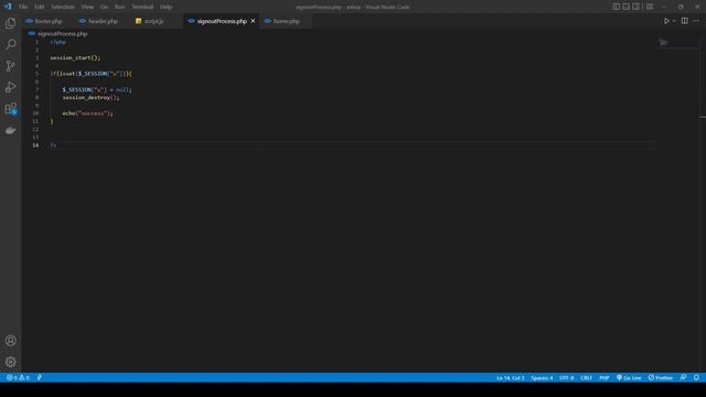 Program the User signout process using session managment смотреть онлайн