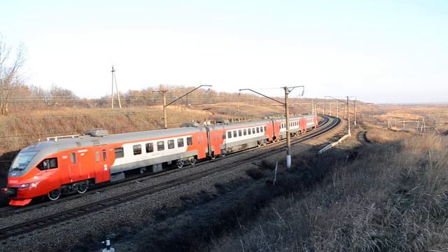 Электропоезд ЭП3Д-0023 , о.п. Морской Чулек смотреть онлайн