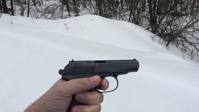 ПМ-СХ медленно. Makarov firing blanks in slow motion. смотреть онлайн