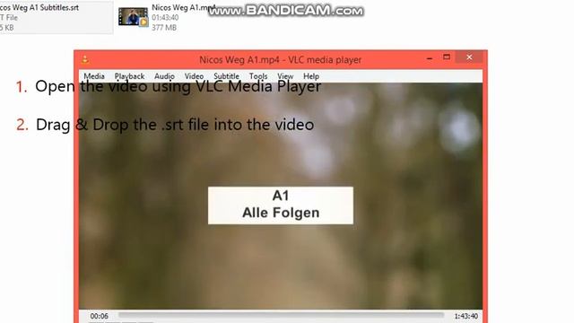 Linking subtitles to a video | Attaching .srt file to .mp4 video file смотреть онлайн