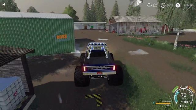 Farming Simulator 19 - КУПИЛ МОНСТР ТРАК - Фермер на НИЧЕЙНОЙ ЗЕМЛЕ # 81 смотреть онлайн