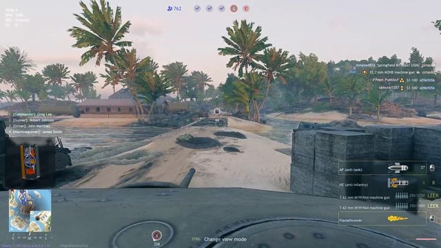 M3 Stuart with Flamethrower Gameplay - Gavutu - Pacific War | Enlisted смотреть онлайн