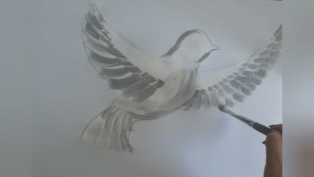 Нарисованный голубь для оформления, ДЕНЬ ПОБЕДЫ, ГОЛУБЬ МИРА смотреть онлайн