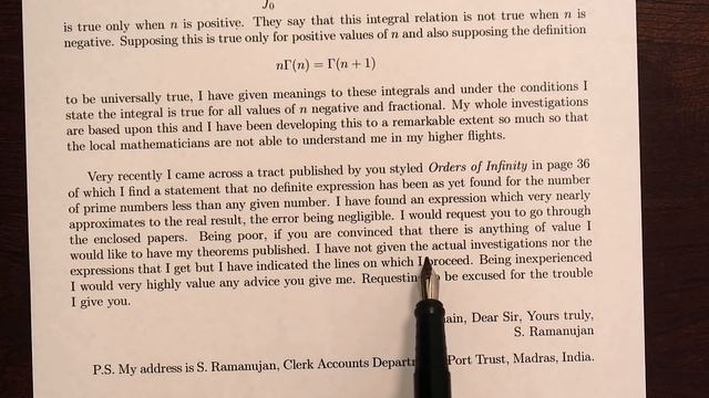 The letter that revealed Ramanujan's genius смотреть онлайн