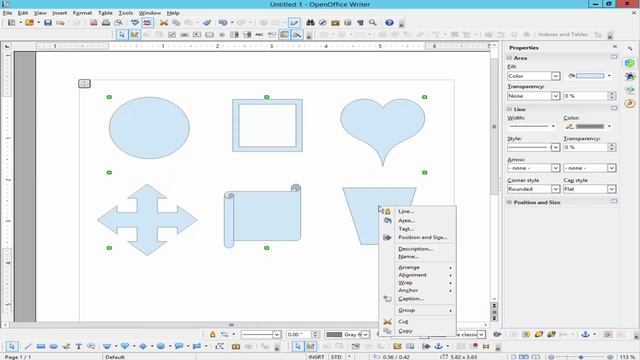 How to Group and ungroup shape in OpenOffice Writer смотреть онлайн