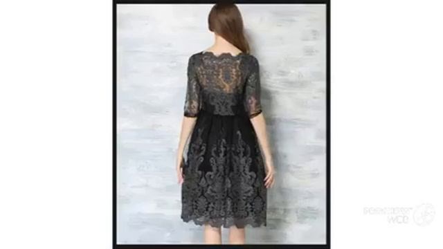 Одежда с AliExpress/Элегантное черное платье смотреть онлайн