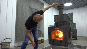 Краш-тест печи ГРОМ 30 || Поддаём льдом! Что будет с чугуном? Большой тест банной печи