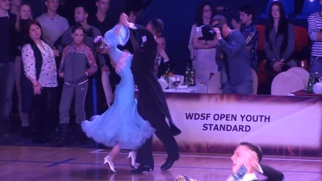 WDSF Youth Standart 1/2 Foxtrot Vladislav Persidsky - Antonina Mazepa смотреть онлайн