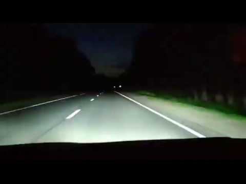 Тест на трассе светодиодные лампы I.Light Kia Ceed