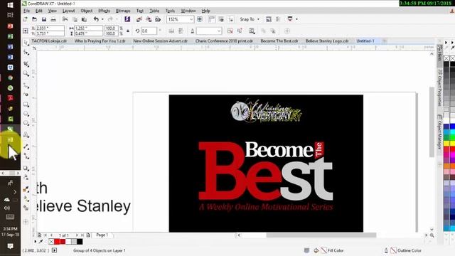 Creating Online Flyer Design Using Coreldraw смотреть онлайн