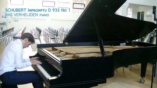 Schubert Impromptu D 935 No 1 - Bas Verheijden piano смотреть онлайн