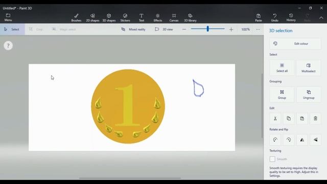 How To Make A Medal with Microsoft Paint 3D смотреть онлайн