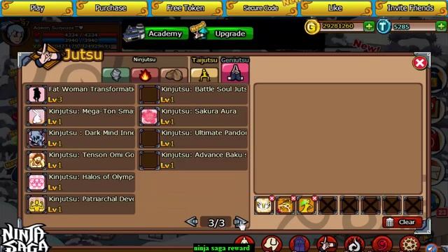 Ninja Saga S68 clan reward [JG] Upgraded jutsu! смотреть онлайн