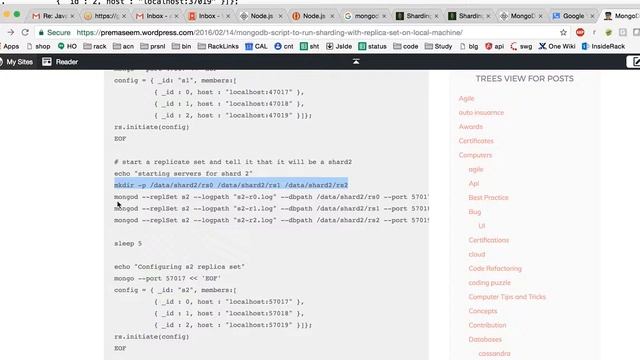 MongoDb Tutorial - 26: Sharding implementation in mongoDB смотреть онлайн