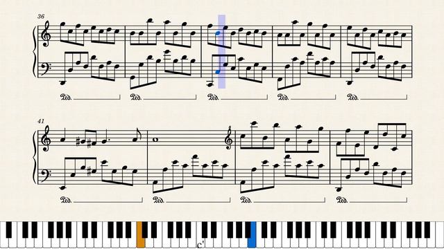 Handel/Halvorsen - Passacaglia - Piano Tutorial & Sheet Music смотреть онлайн