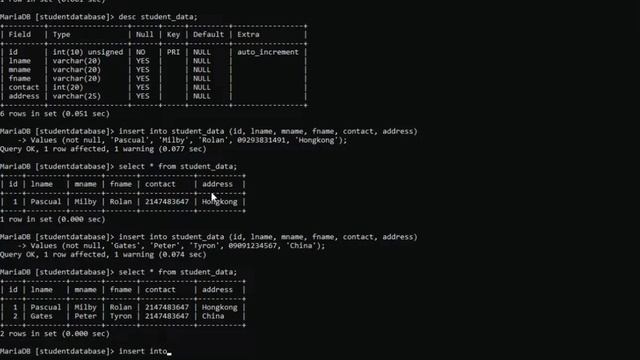 Creating STUDENT DATABASE using COMMAND PROMPT in Xampp MySQL | Information Management смотреть онлайн
