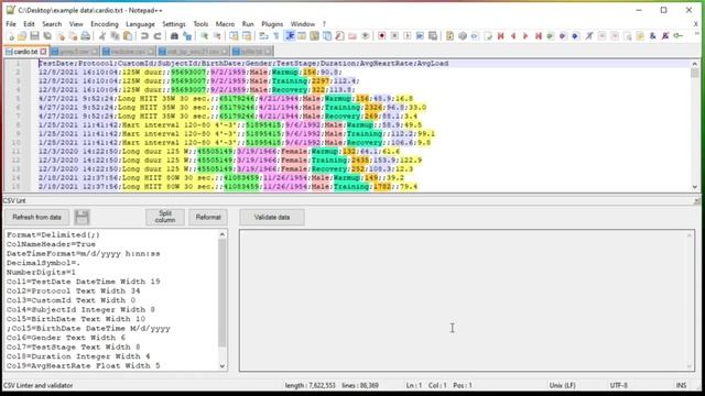 CSV Lint plug-in for Notepad++, view and edit text data more easily смотреть онлайн
