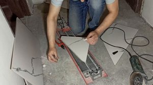 Укладка керамогранита 60х60 необычным способом.
