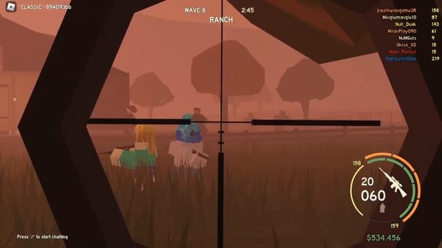 Targeting only Armored Infecteds with the M110 SASS in Roblox: Those Who Remain смотреть онлайн