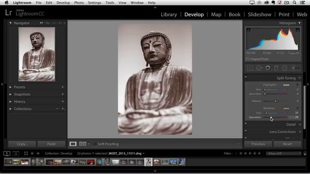 Lightroom CC - Adding Color Toning to Black and White Images смотреть онлайн