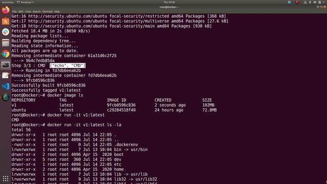 Dockerfile- ENTRYPOINT and CMD смотреть онлайн