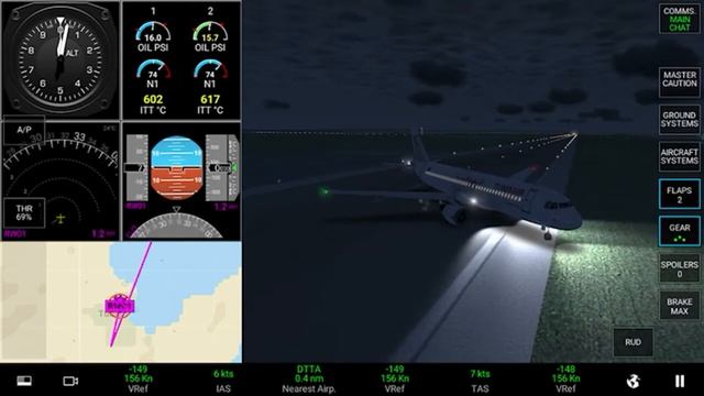 Landing in Tunis Carthage Airport (Tunis air) смотреть онлайн